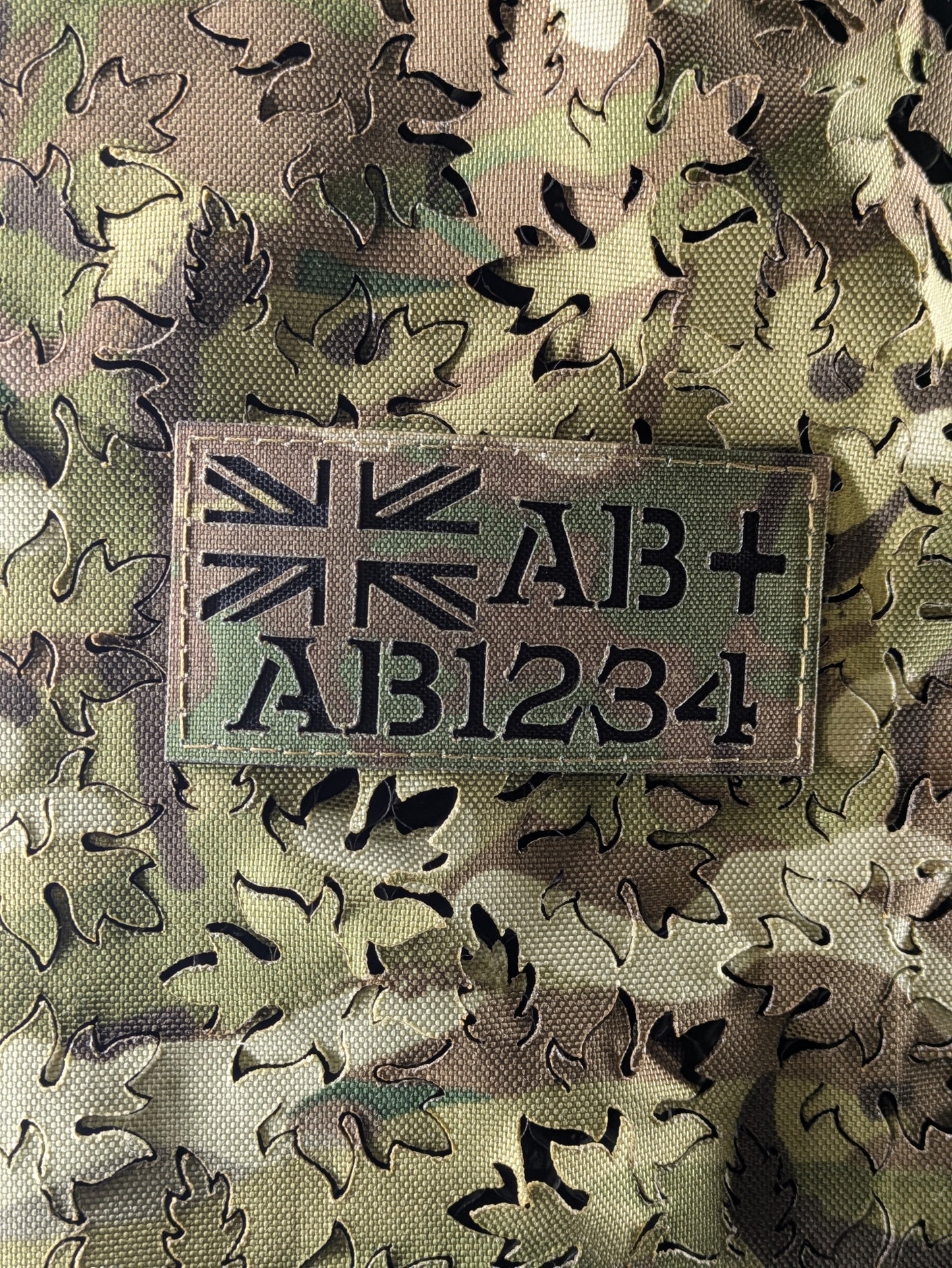 Horizontal - Zap Patch + UK Flag / Rank