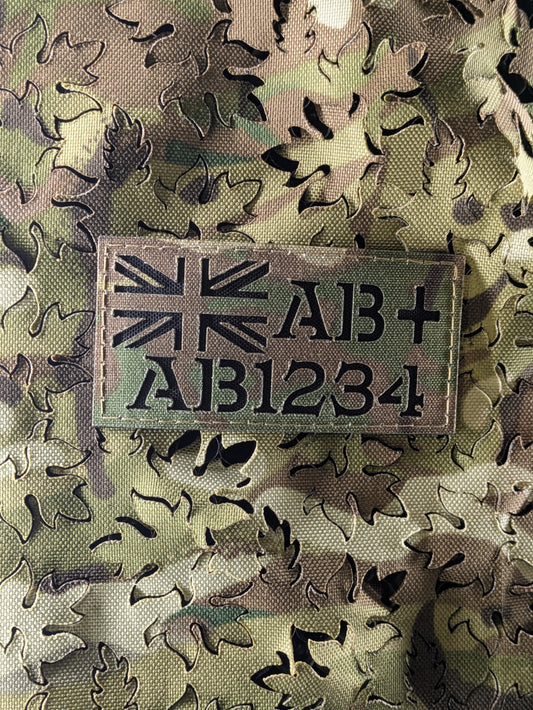 Horizontal - Zap Patch + UK Flag / Rank